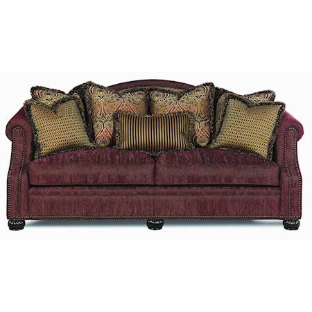 Traditional Sofa with Decorative Nailheads